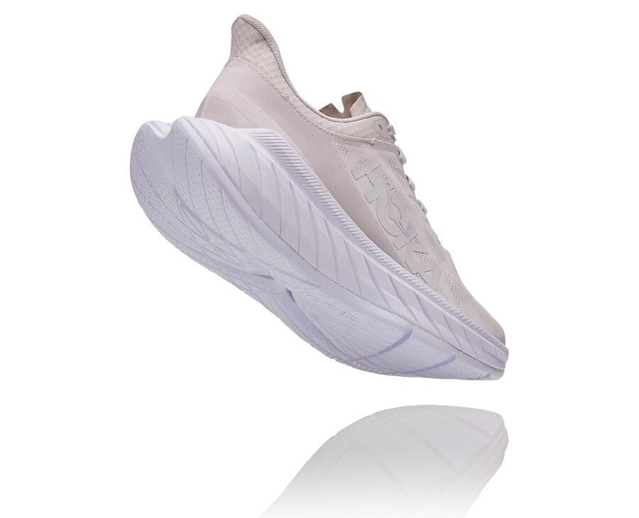 Hoka One One Mens Running Shoes - Carbon X 2 - White - TFMS27513